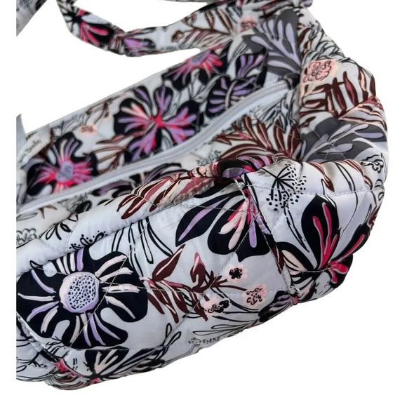 Vera Bradley Sun Washed Tropical Ultralight Quilted Crossbody Zip Pockets Adjust - Picture 4 of 16